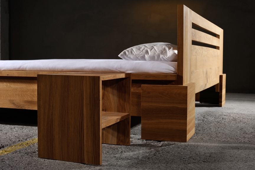Simple bed 3 Oak